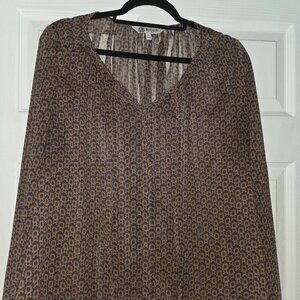 Bobeau XL beautiful sheer blouse